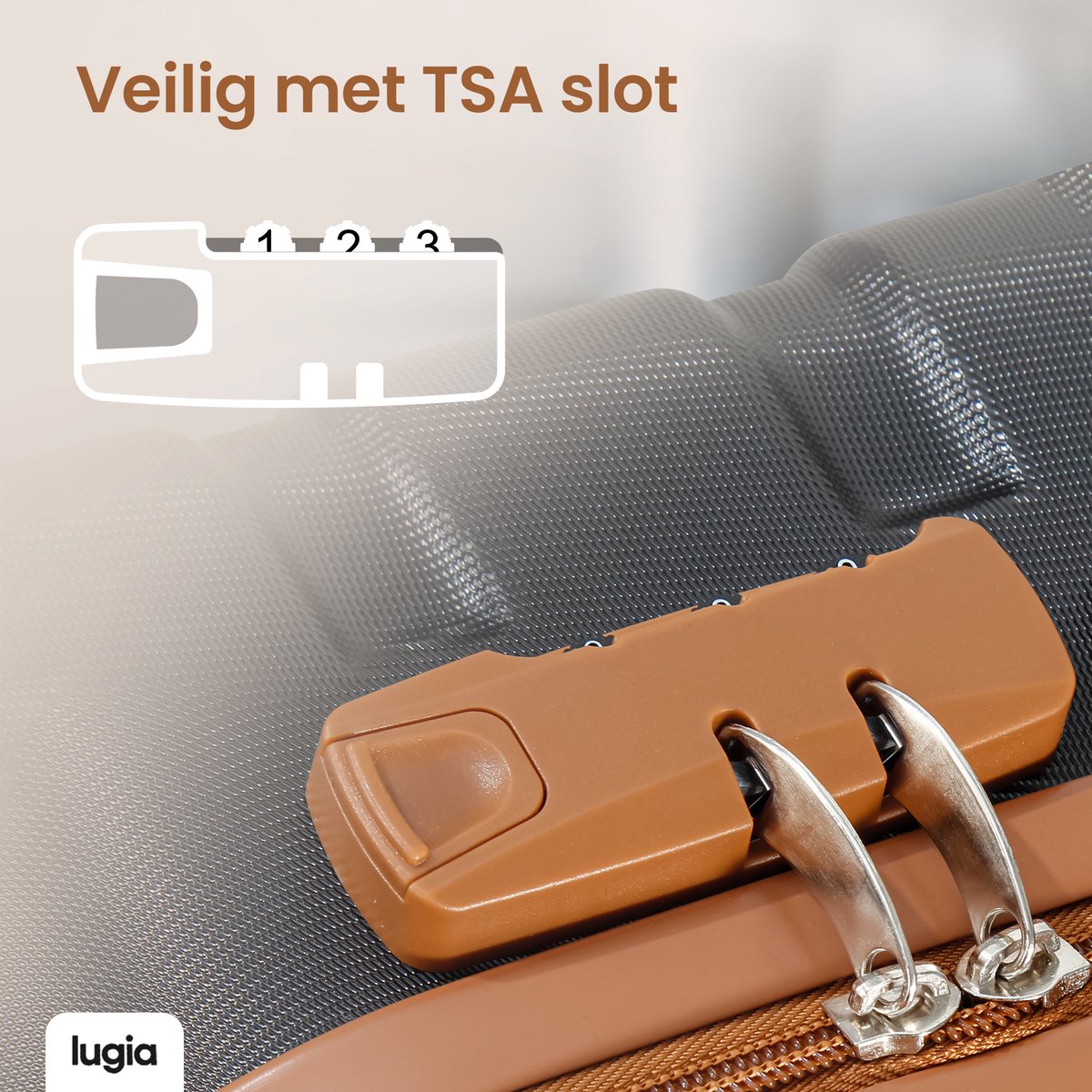 Lugia Handbagage Koffer 38L – TSA Slot – Waterdicht – 360 Draaibare Wielen – Telescopisch Handvat – Trolley – Reiskoffer Set – Zwart - Afbeelding 6