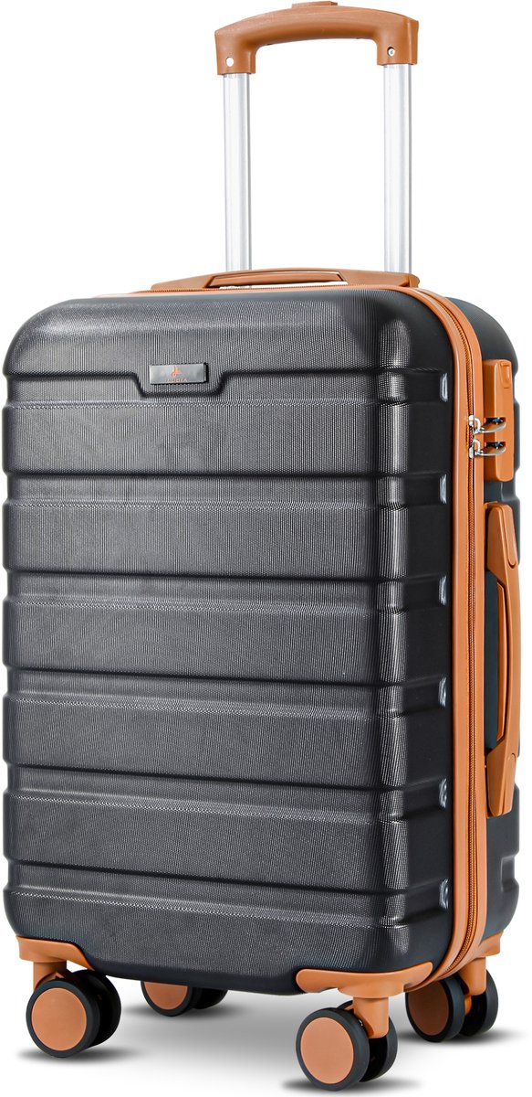 Lugia Handbagage Koffer 38L – TSA Slot – Waterdicht – 360 Draaibare Wielen – Telescopisch Handvat – Trolley – Reiskoffer Set – Zwart - Afbeelding 7