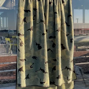 Badstof strandlaken Camouflage