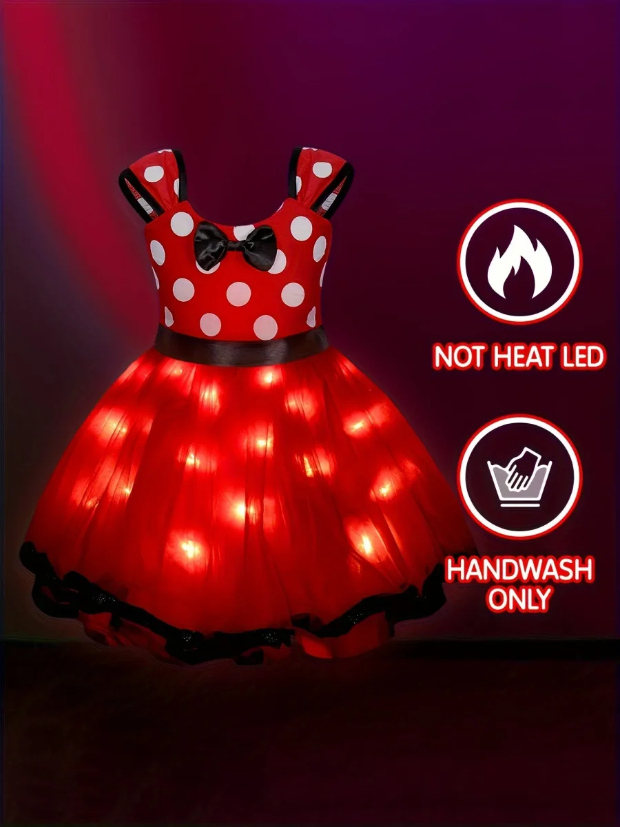 MagicMouse Halloween Jurk voor Meisjes – Lichtgevende Muis Verkleedoutfit - Afbeelding 7