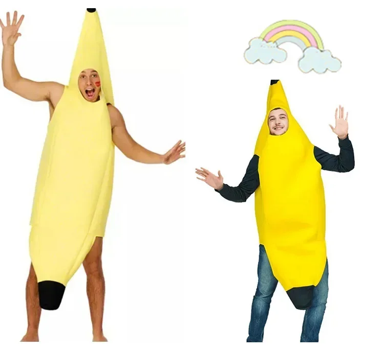 Geel Bananenkostuum voor Heren – Grappig Outfit voor Carnaval, Halloween & Themafeesten - Afbeelding 4