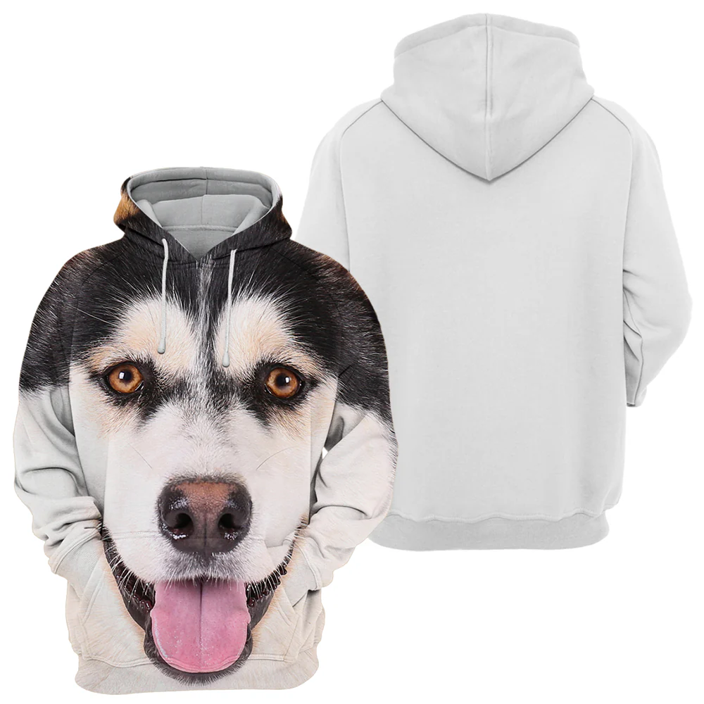 Unisex Honden Hoodie | Alaskan Husky Eye - Afbeelding 3