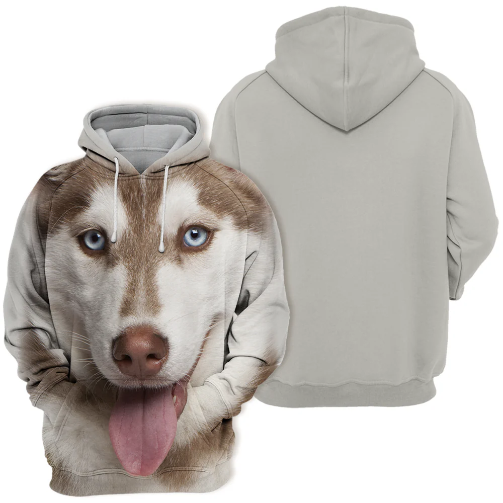 Unisex Honden Hoodie | Alaskan Husky Puppy - Afbeelding 3