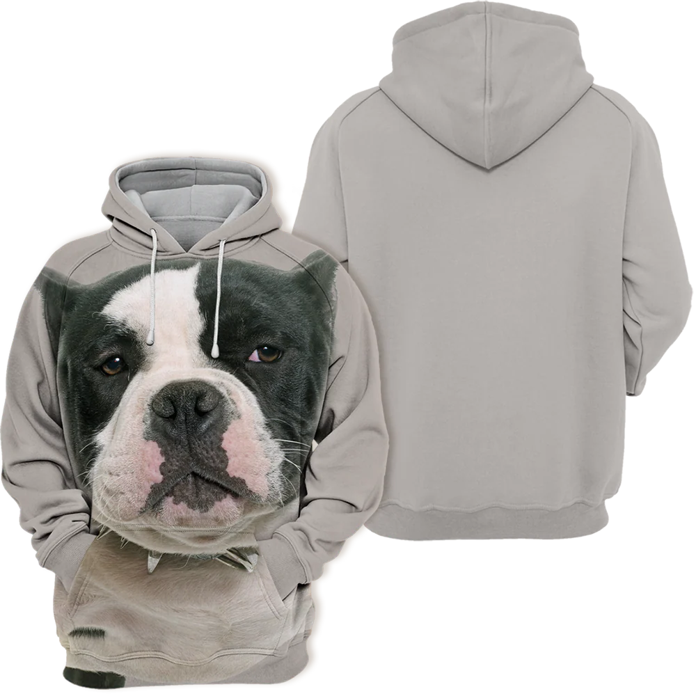 Unisex Honden Hoodie | American Bully Pitbull - Afbeelding 3
