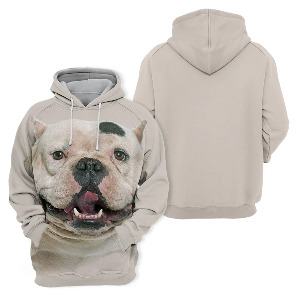 Unisex Honden Hoodie | American Bully Pitbull Smile - Afbeelding 3