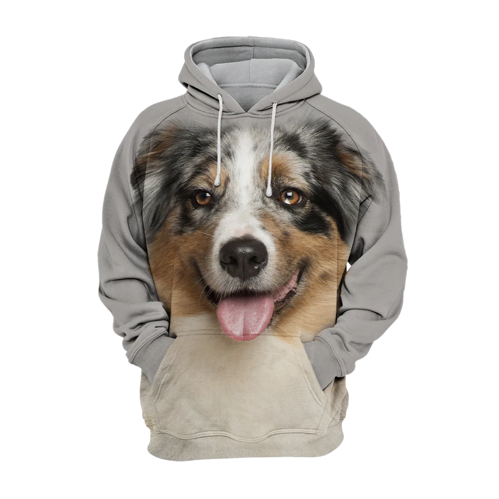 Unisex Honden Hoodie | Australian Shepherd Cute - Afbeelding 2