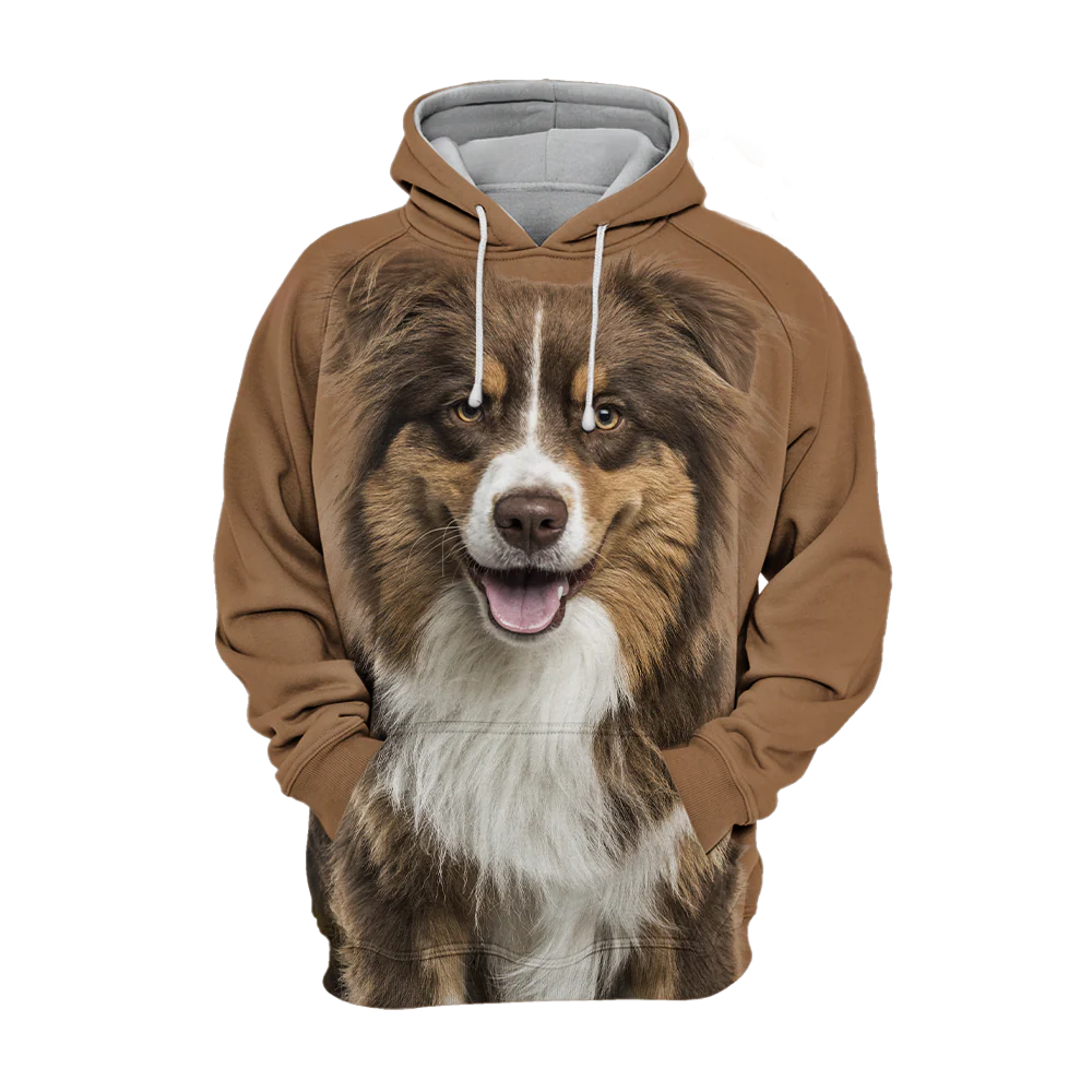 Unisex Honden Hoodie | Australian Shepherd Smile - Afbeelding 2