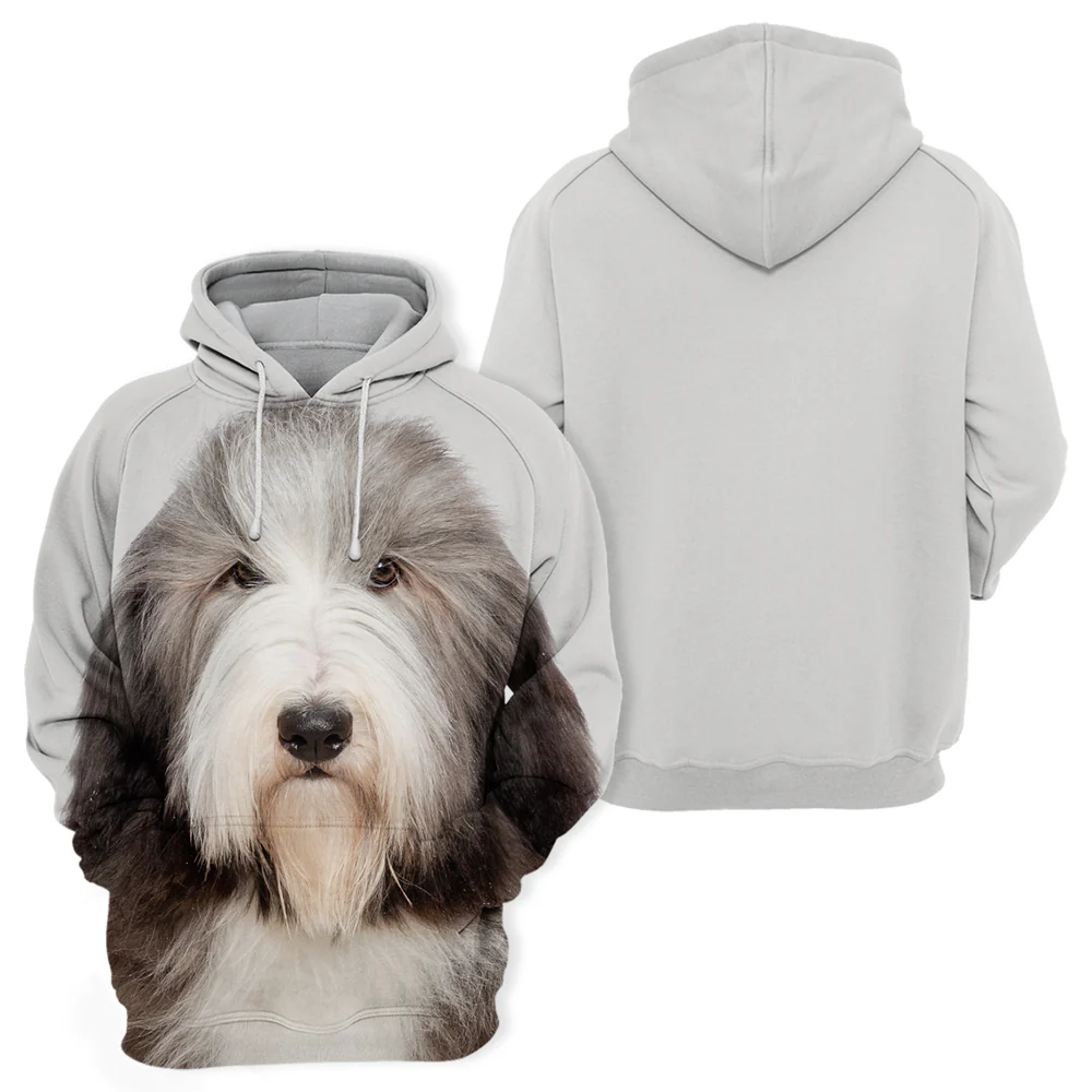 Unisex Honden Hoodie | Bearded Collie Dog - Afbeelding 3