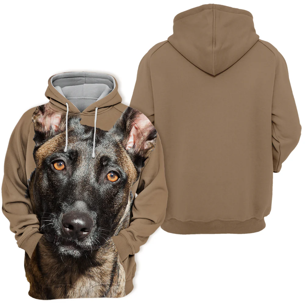 Unisex Honden Hoodie | Belgian Shepherd Malinois - Afbeelding 3