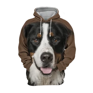 Unisex Honden Hoodie | Bernese Mountain Adorable