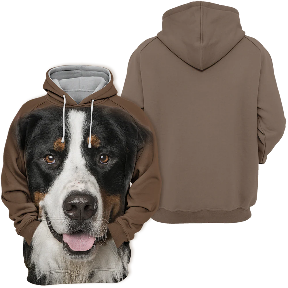 Unisex Honden Hoodie | Bernese Mountain Adorable - Afbeelding 3