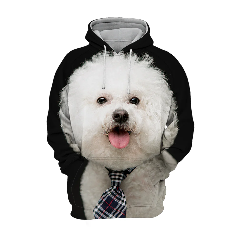 Unisex Honden Hoodie | Bichon Frise - Afbeelding 2