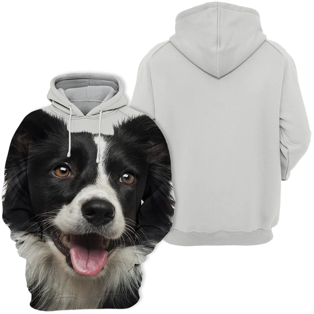 Unisex Honden Hoodie | Border Collie - Afbeelding 3