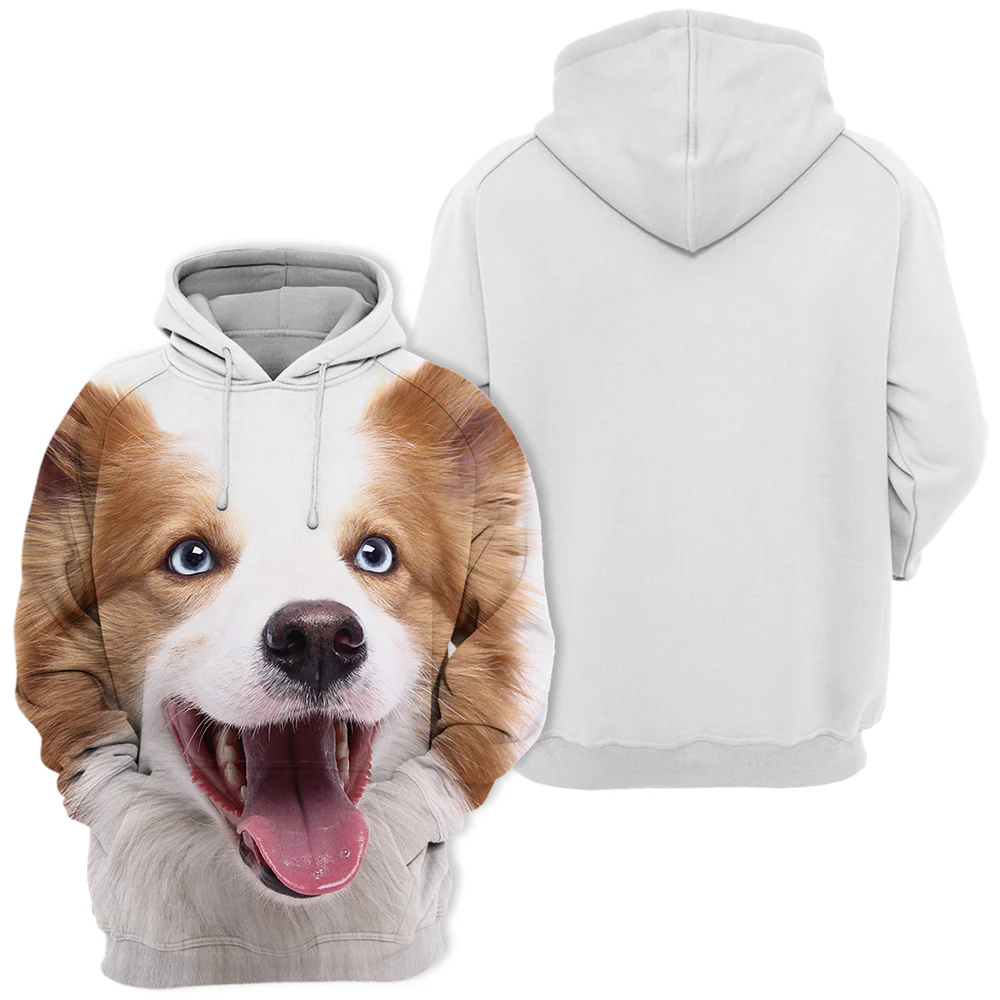 Unisex Honden Hoodie | Border Collie Bruin - Afbeelding 3