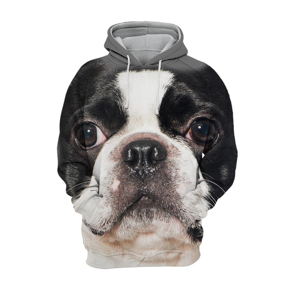 Unisex Honden Hoodie | Boston Terrier - Afbeelding 2