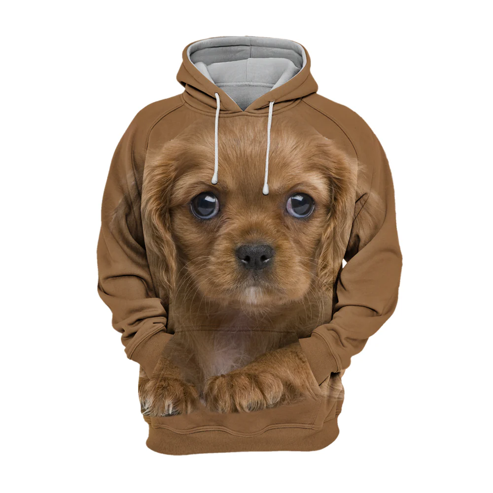 Unisex Honden Hoodie | Cavalier King Charles Adorable - Afbeelding 2