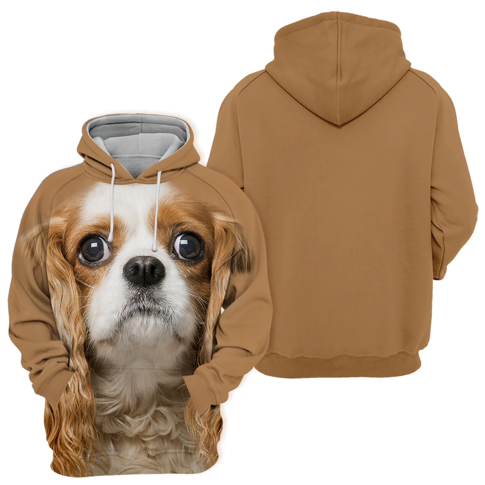 Unisex Honden Hoodie | Cavalier King Charles Spaniel Cute - Afbeelding 3