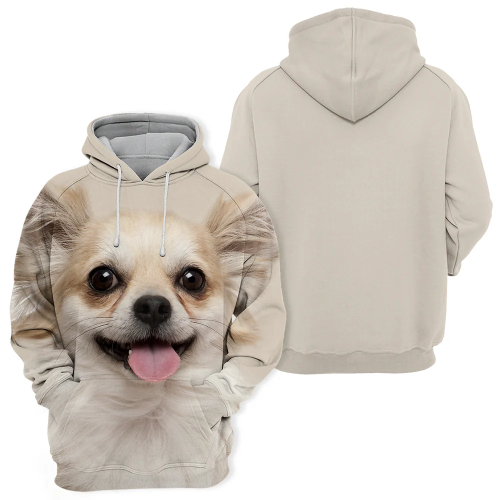 Unisex Honden Hoodie | Chihuahua - Afbeelding 3