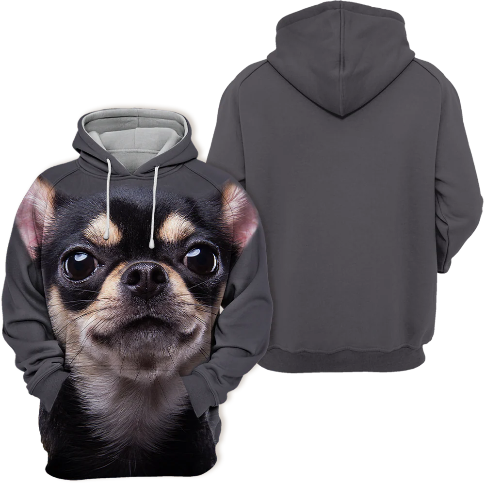 Unisex Honden Hoodie | Chihuahua Funny - Afbeelding 3