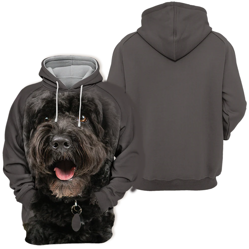 Unisex Honden Hoodie | Cockapoo Zwart - Afbeelding 3