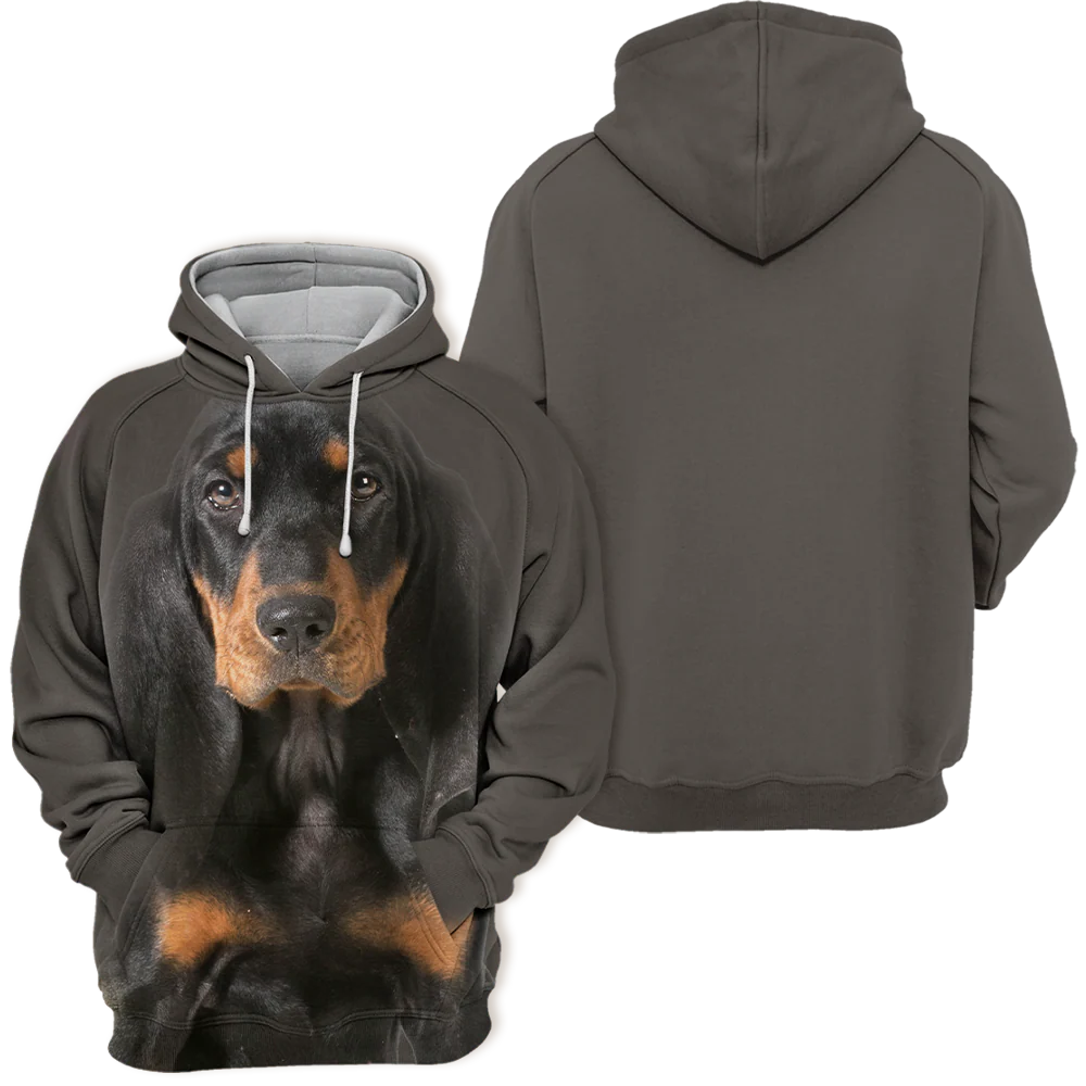 Unisex Honden Hoodie | Coonhound - Afbeelding 3