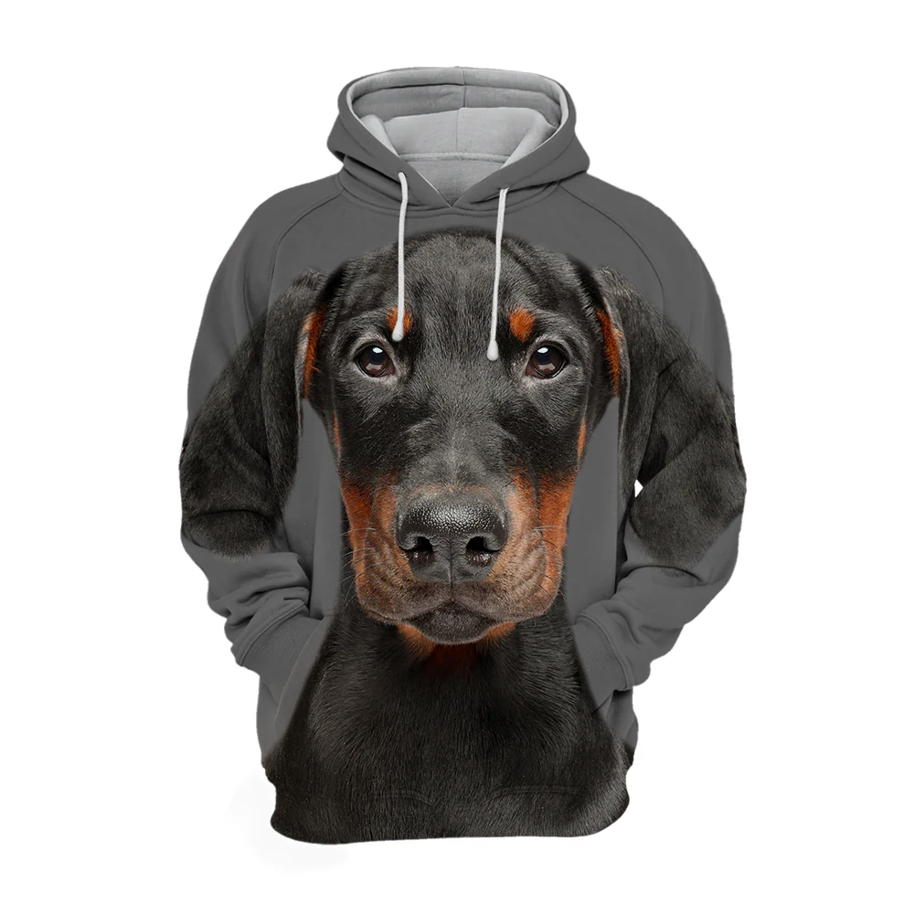 Unisex Honden Hoodie | Doberman Puppy - Afbeelding 2