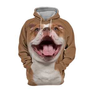 Unisex Honden Hoodie | English Bulldog Laugh