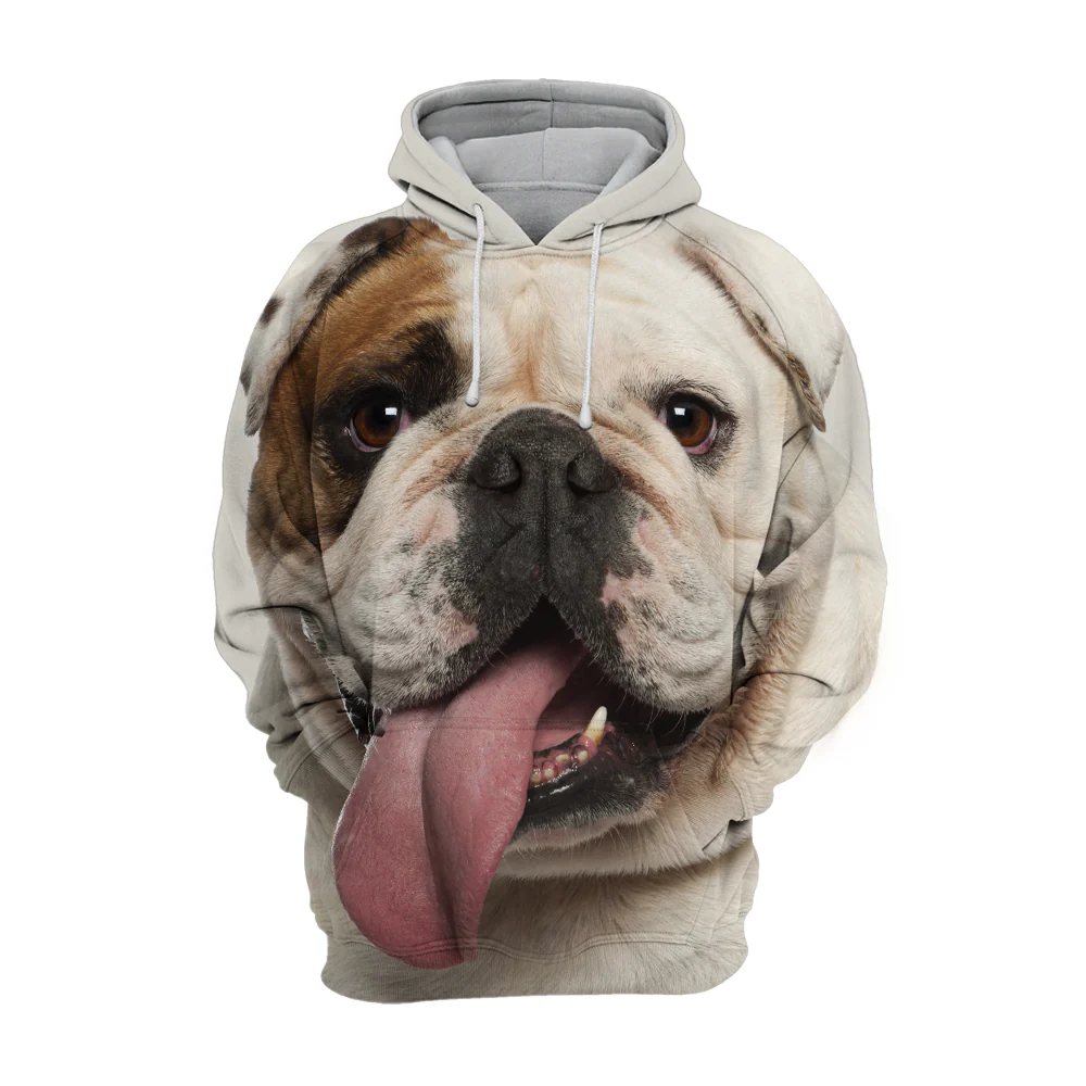 Unisex Honden Hoodie | English Bulldog Pitbull Naughty - Afbeelding 2
