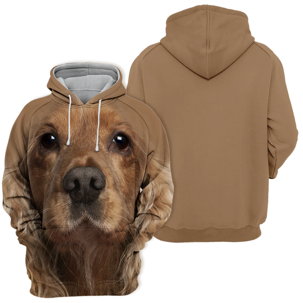Unisex Honden Hoodie | English Cocker Spaniel - Afbeelding 3