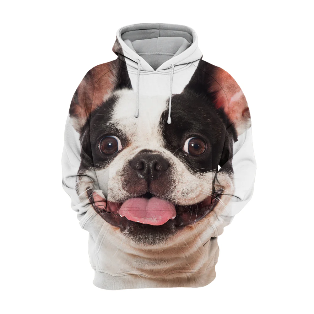 Unisex Honden Hoodie | French Bulldog / Pitbull - Afbeelding 2