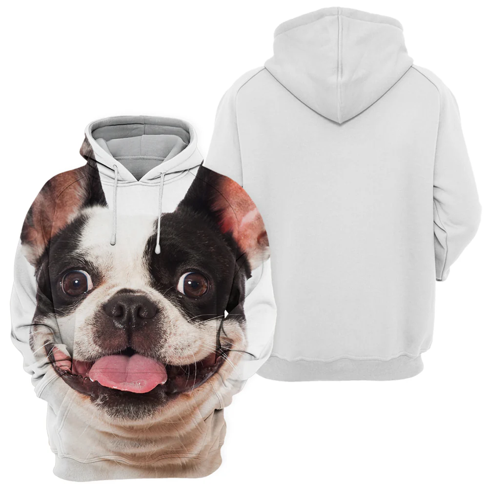 Unisex Honden Hoodie | French Bulldog / Pitbull - Afbeelding 3