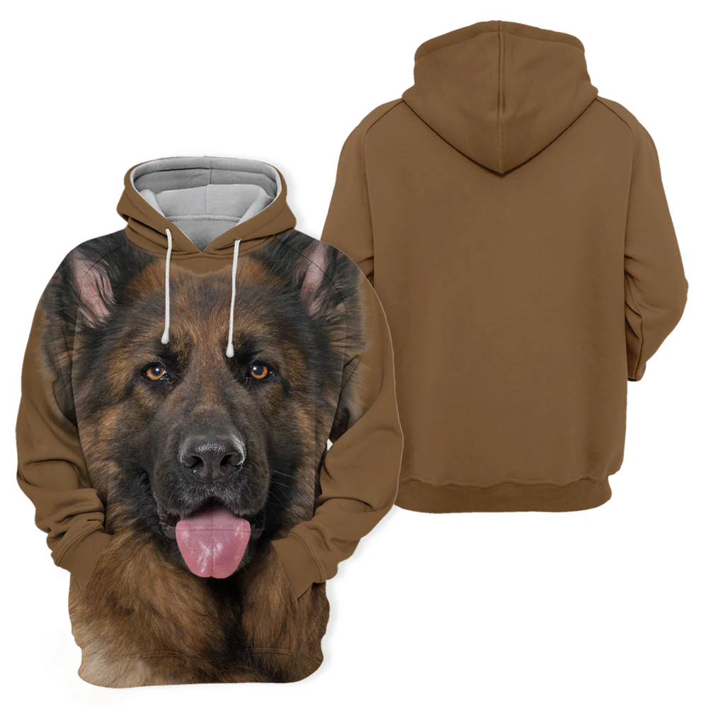 Unisex Honden Hoodie | German Shepherd Adorable - Afbeelding 3