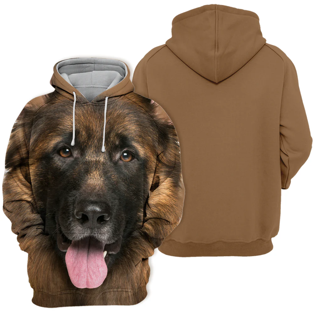 Unisex Honden Hoodie | German Shepherd Smile - Afbeelding 3