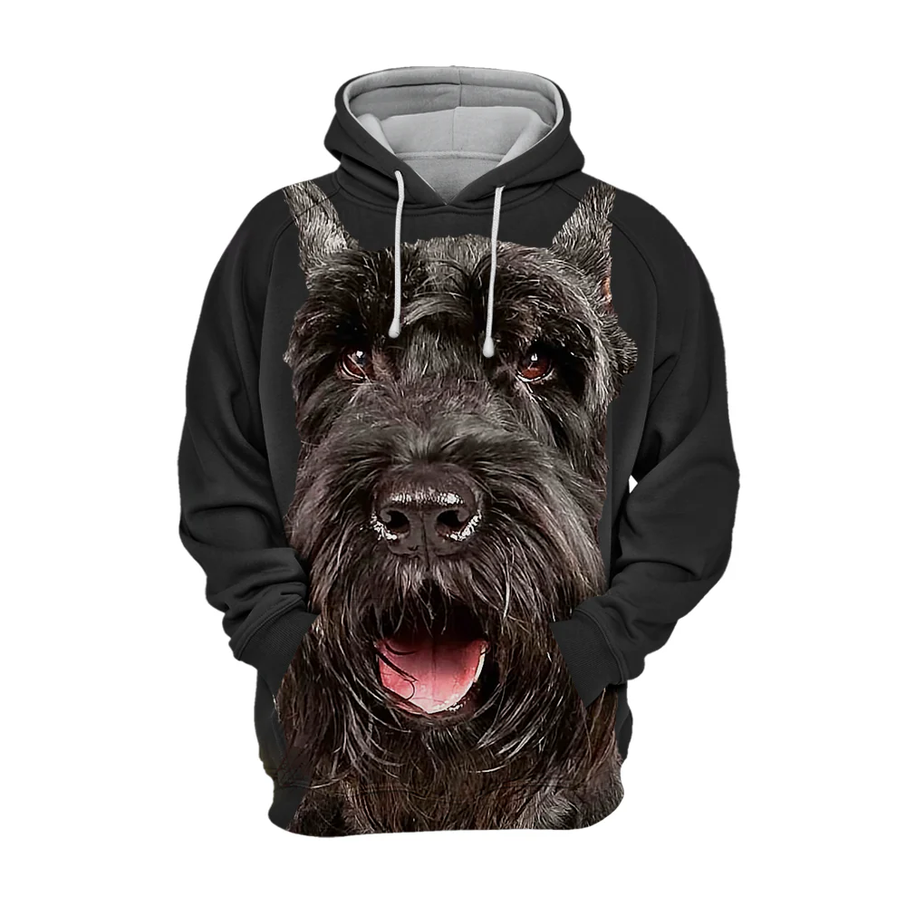 Unisex Honden Hoodie | Giant Schnauzer Happy - Afbeelding 2
