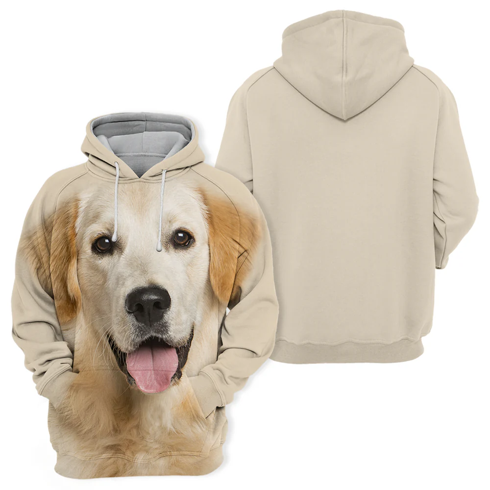 Unisex Honden Hoodie | Golden Retriever Lovely - Afbeelding 3