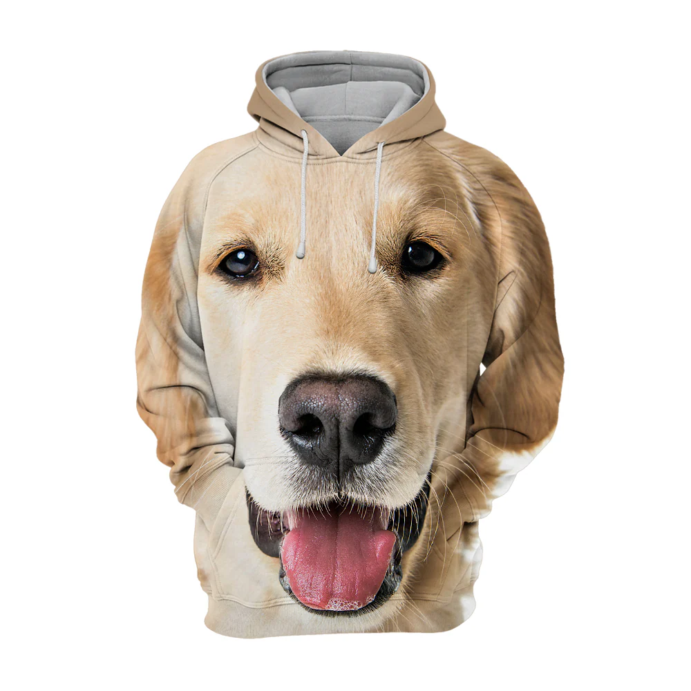 Unisex Honden Hoodie | Golden Retriever Young - Afbeelding 2