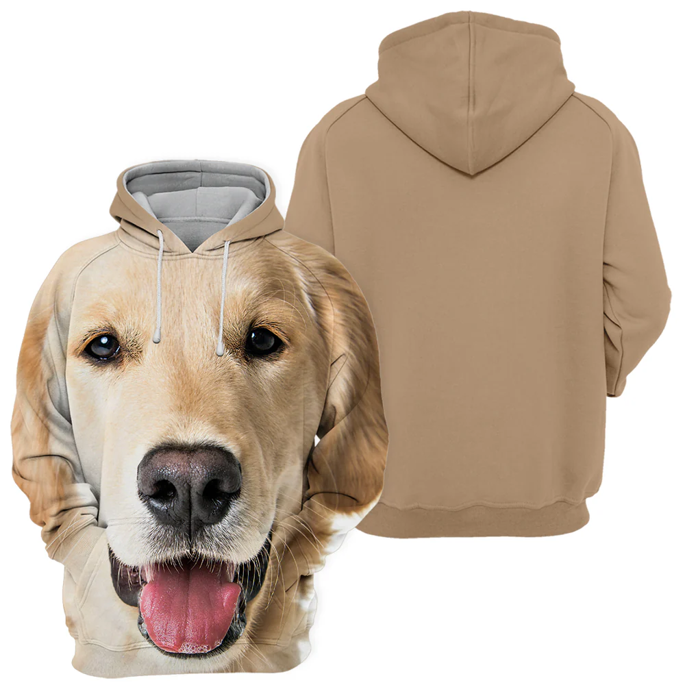 Unisex Honden Hoodie | Golden Retriever Young - Afbeelding 3