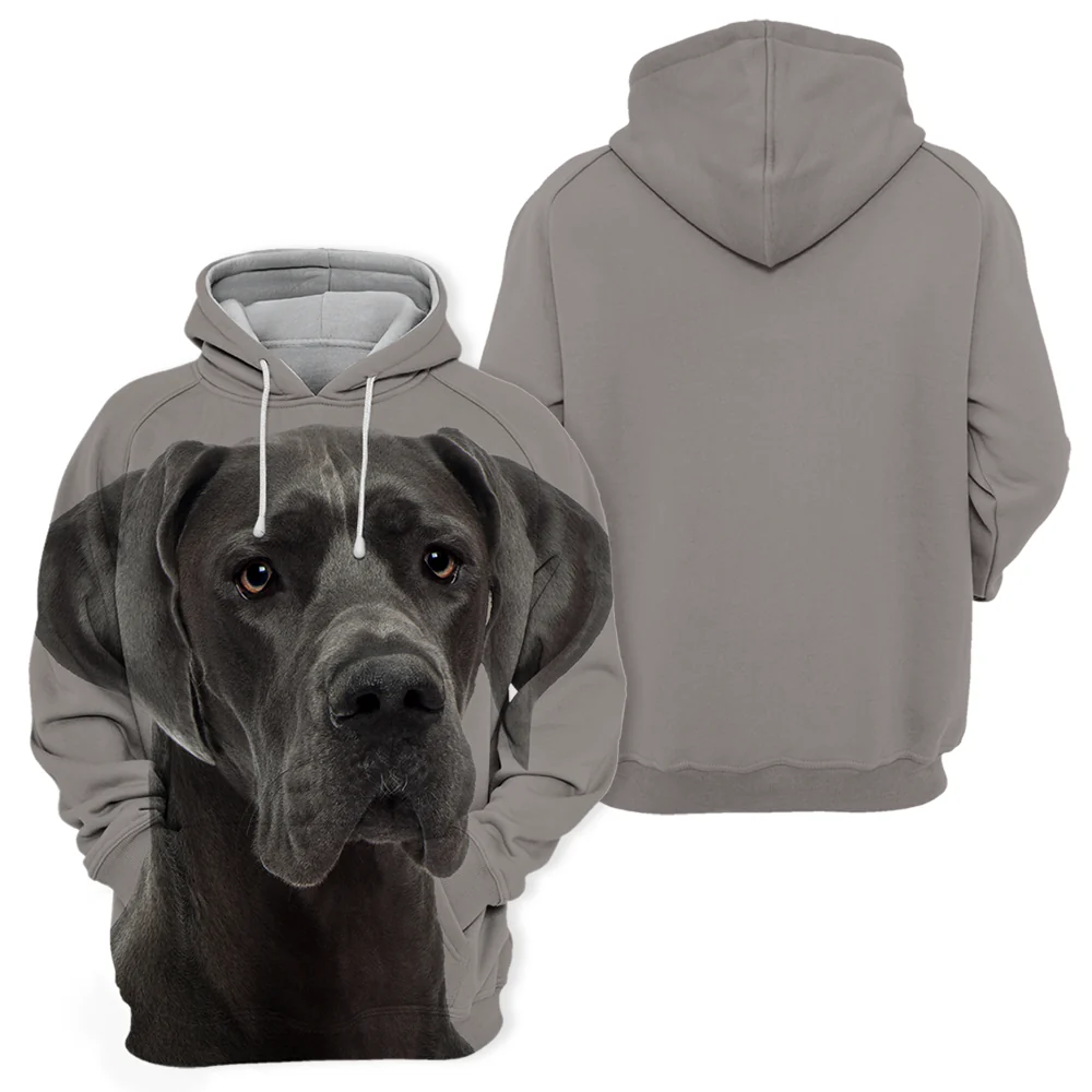 Unisex Honden Hoodie | Great Dane - Afbeelding 3