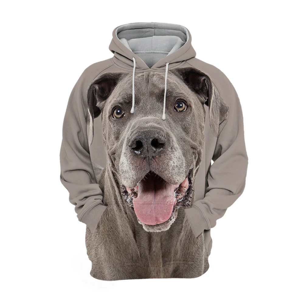 Unisex Honden Hoodie | Great Dane Happy - Afbeelding 2