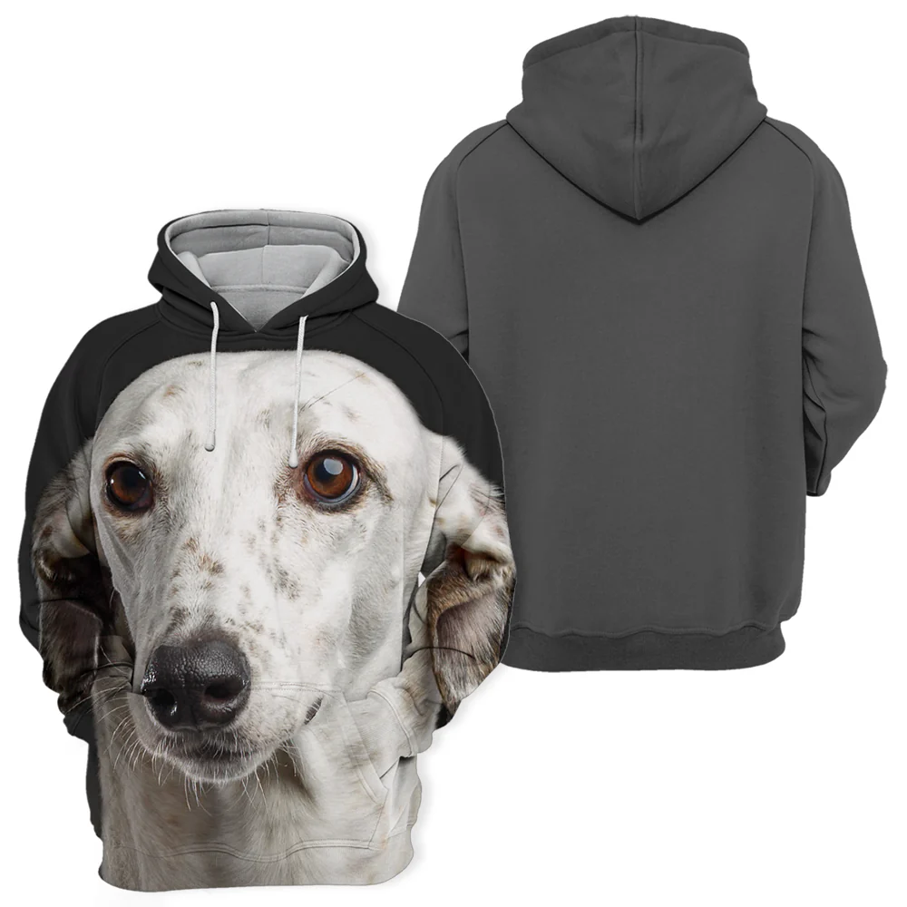 Unisex Honden Hoodie | Greyhound - Afbeelding 3
