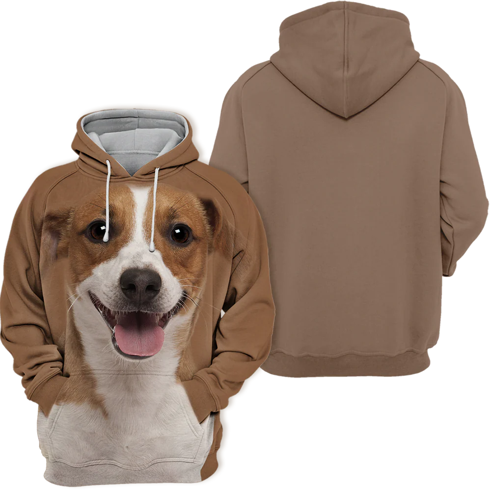 Unisex Honden Hoodie | Jack Russell Terrier Happy - Afbeelding 3