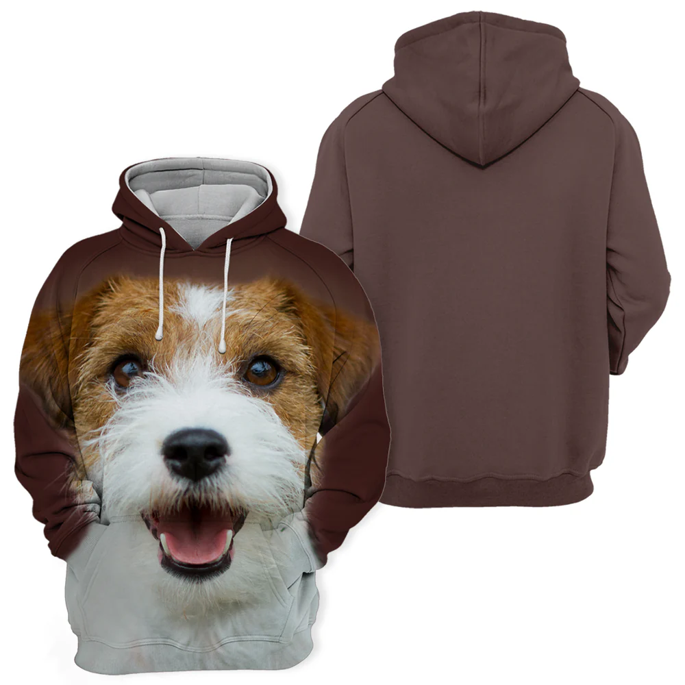 Unisex Honden Hoodie | Jack Russell Terrier Portrait - Afbeelding 3