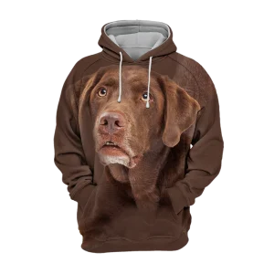 Unisex Honden Hoodie | Labrador Chocolate