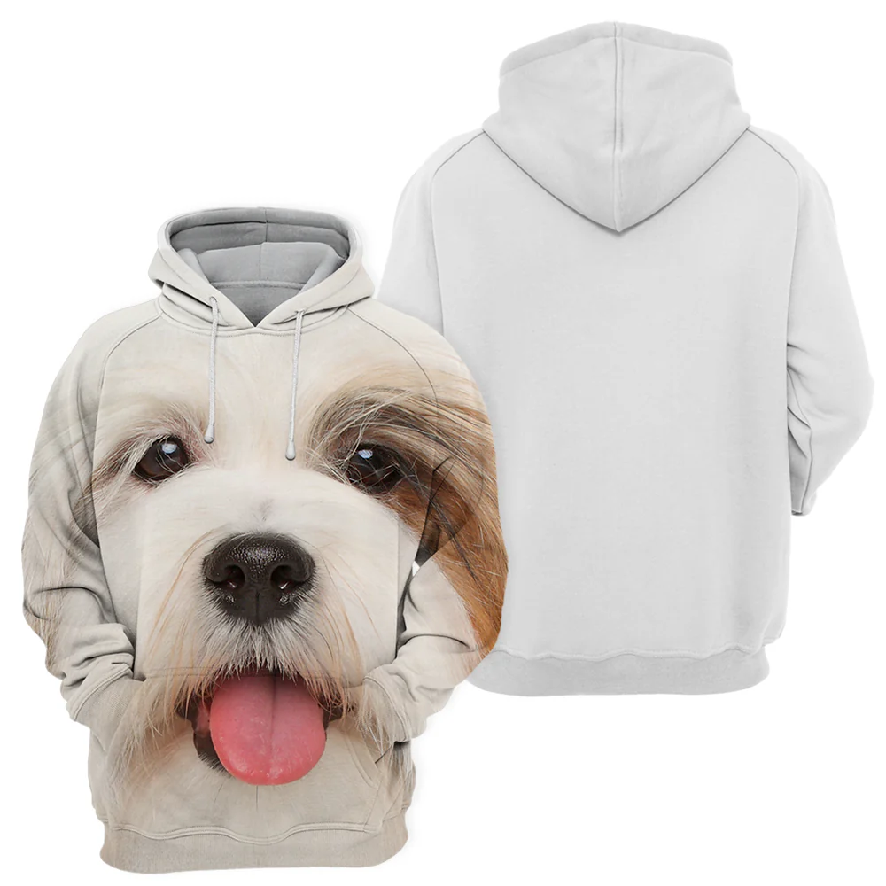 Unisex Honden Hoodie | Lhasa Tibetan Apso - Afbeelding 3