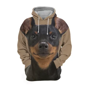 Unisex Honden Hoodie | Miniature Pinscher Puppy