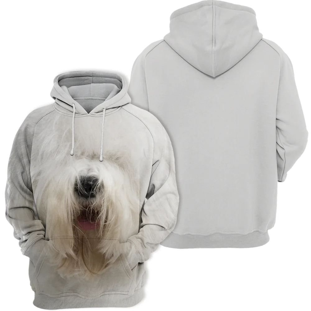 Unisex Honden Hoodie | Old English Sheepdog - Afbeelding 3
