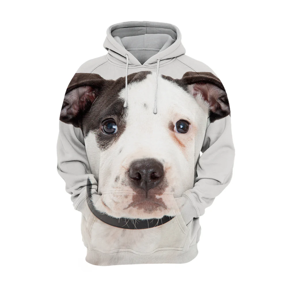 Unisex Honden Hoodie | Pit Bull Terrier Puppy - Afbeelding 2