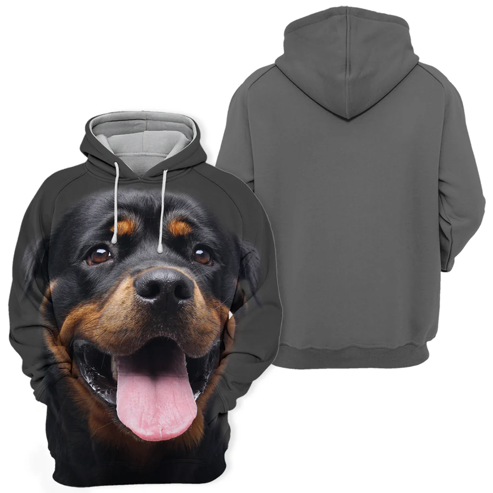 Unisex Honden Hoodie | Rottweiler - Afbeelding 3