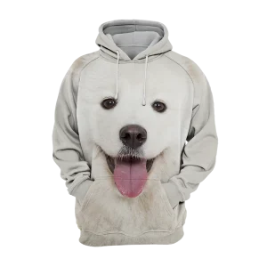 Unisex Honden Hoodie | Samojeed Happy