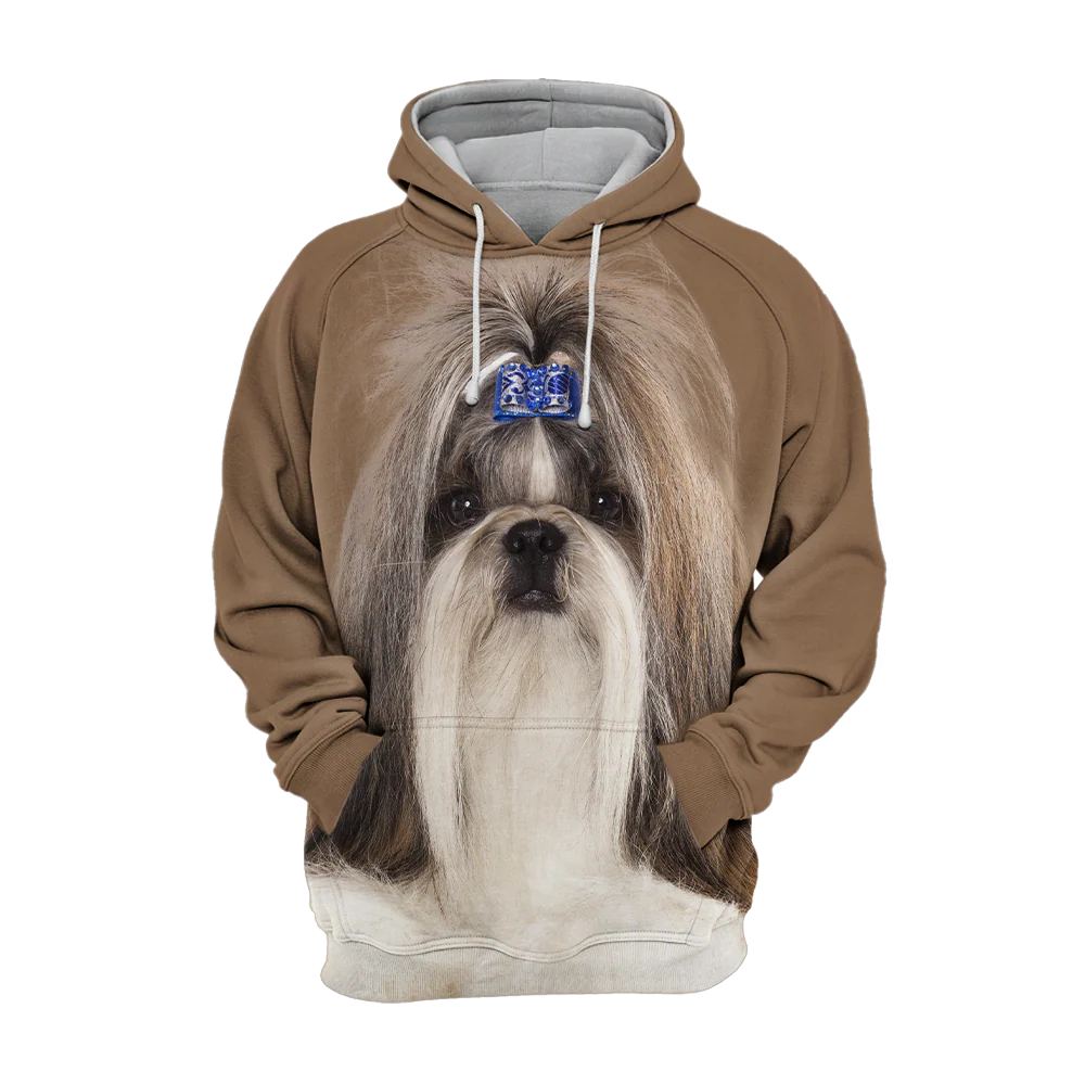 Unisex Honden Hoodie | Shih Tzu Quiet - Afbeelding 2
